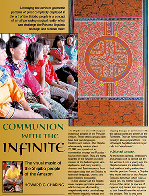 Communion with the Infinite - the magical art of the Shipibo